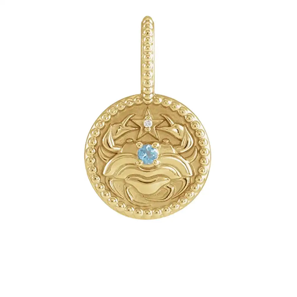 variant--Cancer variant--14K-yellow-gold