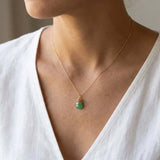 Trista' - Chrysoprase Necklace - erin gallagher variant--Gold-fill variant--Sterling-silver variant--Chrysoprase