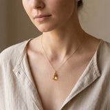 Trista' Citrine Necklace - erin gallagher variant--Gold-fill variant--Sterling-silver variant--Citrine