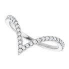  Deep V Diamond Ring