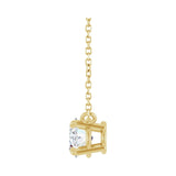Birthstone necklaces shown in serveral different stones