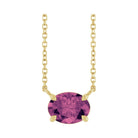 East West Oval 14K yellow gold Necklace in Tourmaline