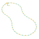  Enamel Bead Chain Necklace Fun Beaded Colorful Chain