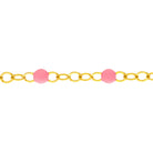  Enamel Bead Chain Necklace Fun Beaded Colorful Chain
