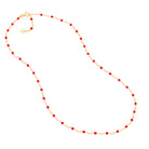  Enamel Bead Chain Necklace Fun Beaded Colorful Chain