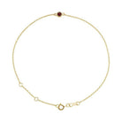 Garnet / Jan 14K yellow gold bracelet, Garnet / Jan 14K yellow gold birthstone bracelet, Garnet / Jan 14K yellow gold gemstone bracelet