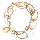 Gold-fill Citrine bracelet, Gold-fill Citrine gemstone bracelet, Gold-fill Citrine birthstone bracelet