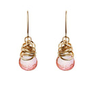 Gold-fill Pink Topaz earrings, Gold-fill Pink Topaz gemstone earrings, Gold-fill Pink Topaz birthstone earrings