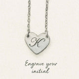 illustration of custom engraving on white gold heart pendant variant--mczr_price_175