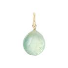 Gift-ready Large Gold-fill Prehnite briolette charm USA