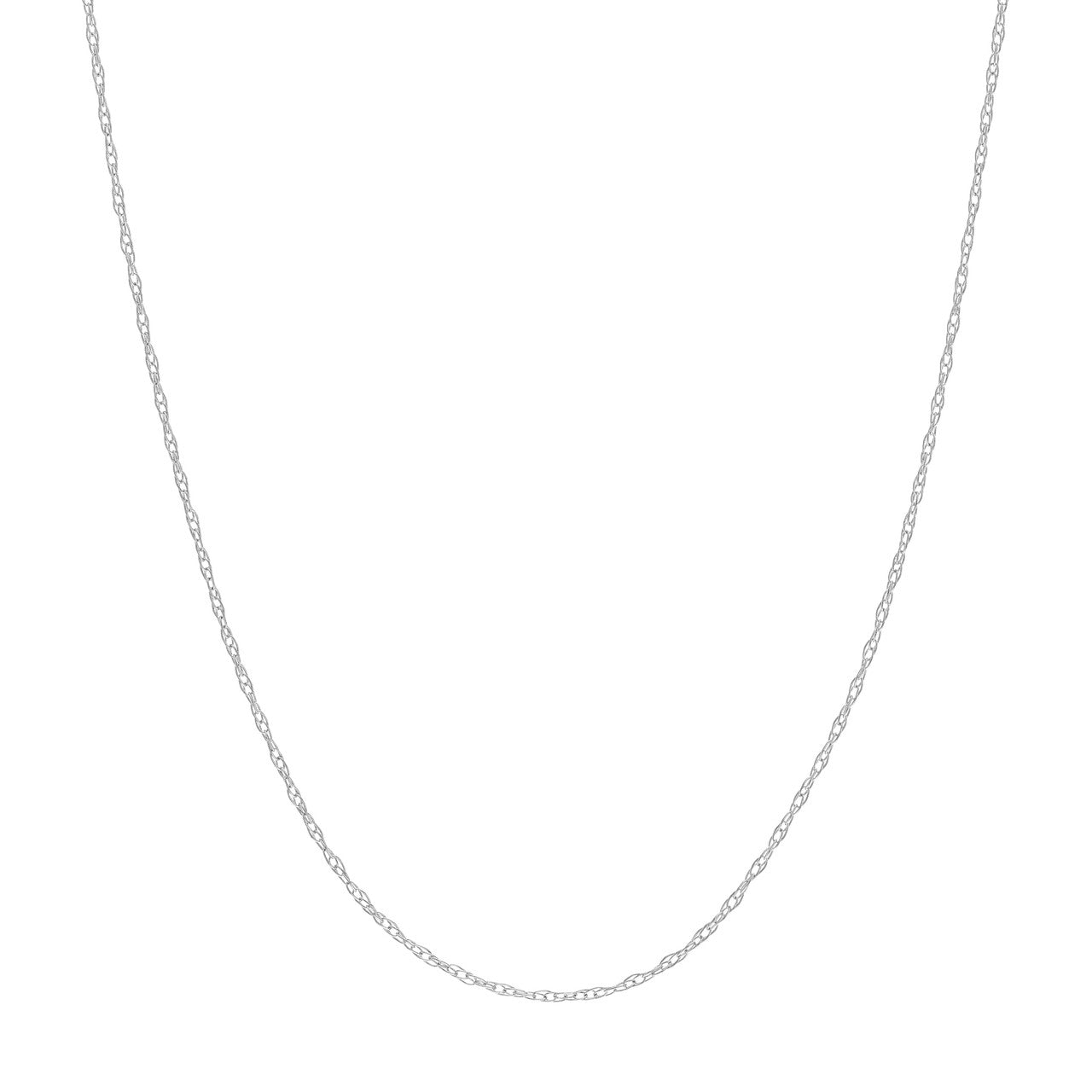 Pendant rope chain in gold, style and length variant variant--10K-white-gold variant--16in variant--18in variant--14K-white-gold variant--20in