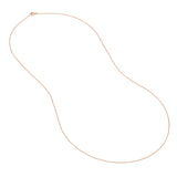 Pendant rope chain in gold, style and length variant variant--10K-rose-gold variant--16in variant--18in variant--14K-rose-gold variant--20in
