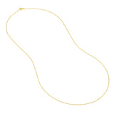 Pendant rope chain in gold, style and length variant variant--10K-yellow-gold variant--16in variant--18in variant--14K-yellow-gold variant--20in