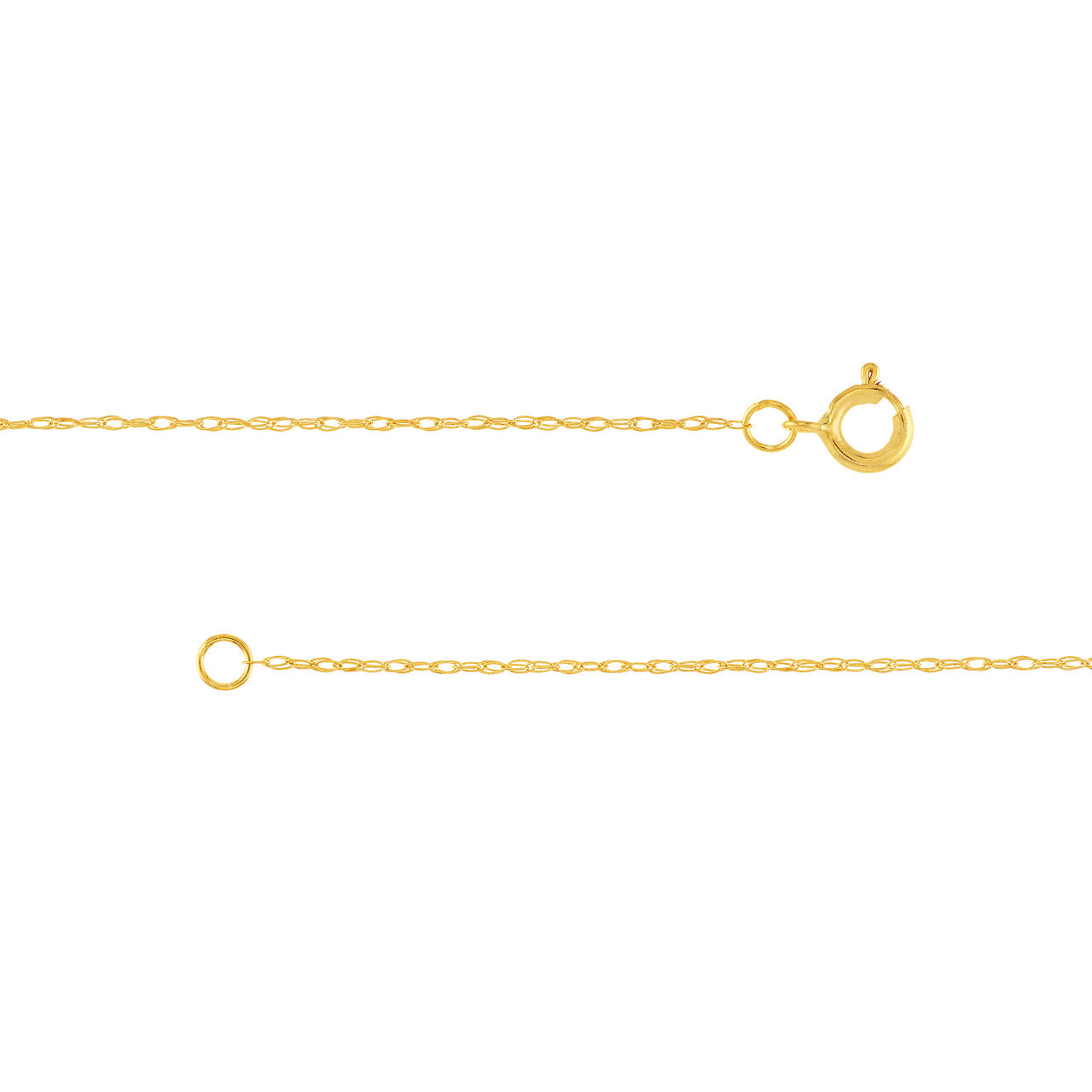 Pendant rope chain in 10K yellow gold, 18 inch length variant--10K-yellow-gold variant--16in variant--18in variant--14K-yellow-gold variant--20in