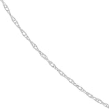 Pendant rope chain in gold, style and length variant variant--10K-white-gold variant--16in variant--18in variant--14K-white-gold variant--20in