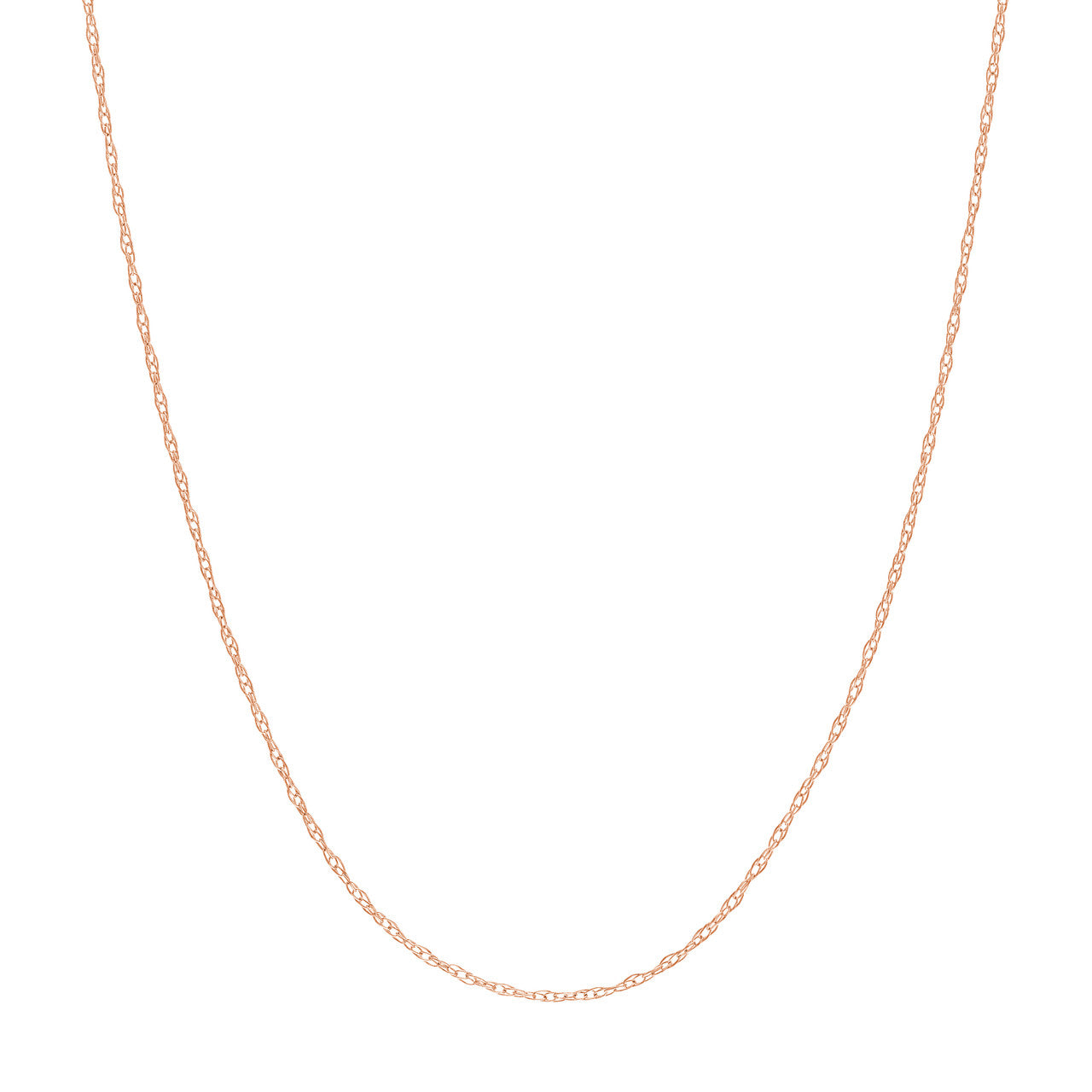 Pendant rope chain in gold, style and length variant variant--10K-rose-gold variant--16in variant--18in variant--14K-rose-gold variant--20in