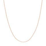 Pendant rope chain in gold, style and length variant variant--10K-rose-gold variant--16in variant--18in variant--14K-rose-gold variant--20in