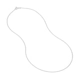 Minimal silver diamond-cut bead necklace layered variant--14K-white-gold variant--16in variant--18in variant--20in variant--Sterling-silver