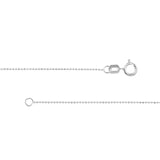 Minimal silver diamond-cut bead necklace layered variant--14K-white-gold variant--16in variant--18in variant--20in variant--Sterling-silver