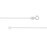 Tiny cable chain in 14K gold, on model variant--14K-white-gold variant--16in variant--18in variant--20in