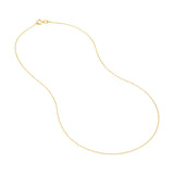 Tiny cable chain in 14K gold, front view variant--14K-yellow-gold variant--16-18in