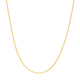 Tiny cable chain in 14K gold, on model variant--14K-yellow-gold variant--16in variant--18in variant--20in