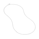 classic sterling silver figaro chain for everyday wear variant--Sterling-silver variant--16in variant--18in variant--20in variant--24in variant--7in variant--10K-white-gold variant--14K-white-gold