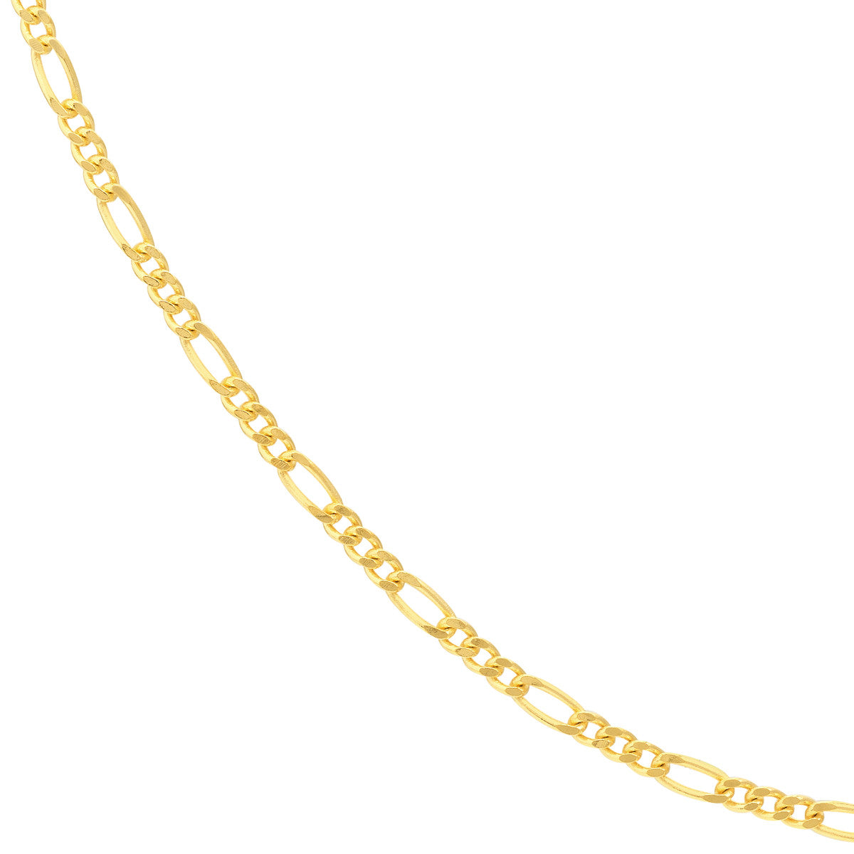classic figaro chain in solid gold close up variant--Gold-fill variant--16in variant--18in variant--20in variant--24in variant--7in variant--10K-yellow-gold variant--14K-yellow-gold