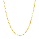 detail of solid gold figaro chain link pattern variant--Gold-fill variant--16in variant--18in variant--20in variant--24in variant--7in variant--10K-yellow-gold variant--14K-yellow-gold