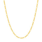 14K Yellow 1.28 mm Figaro 24" Chain