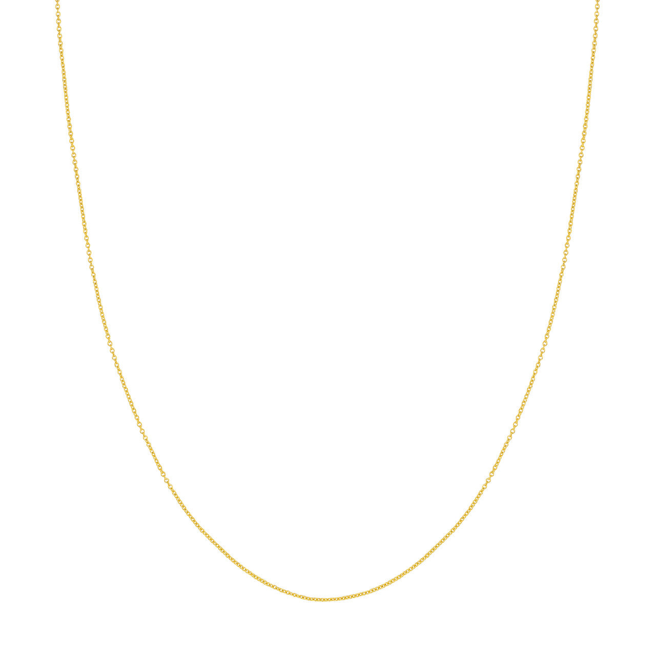Classic cable chain necklace in solid 14K yellow gold variant--Gold-fill variant--16in variant--18in variant--20in variant--14K-yellow-gold