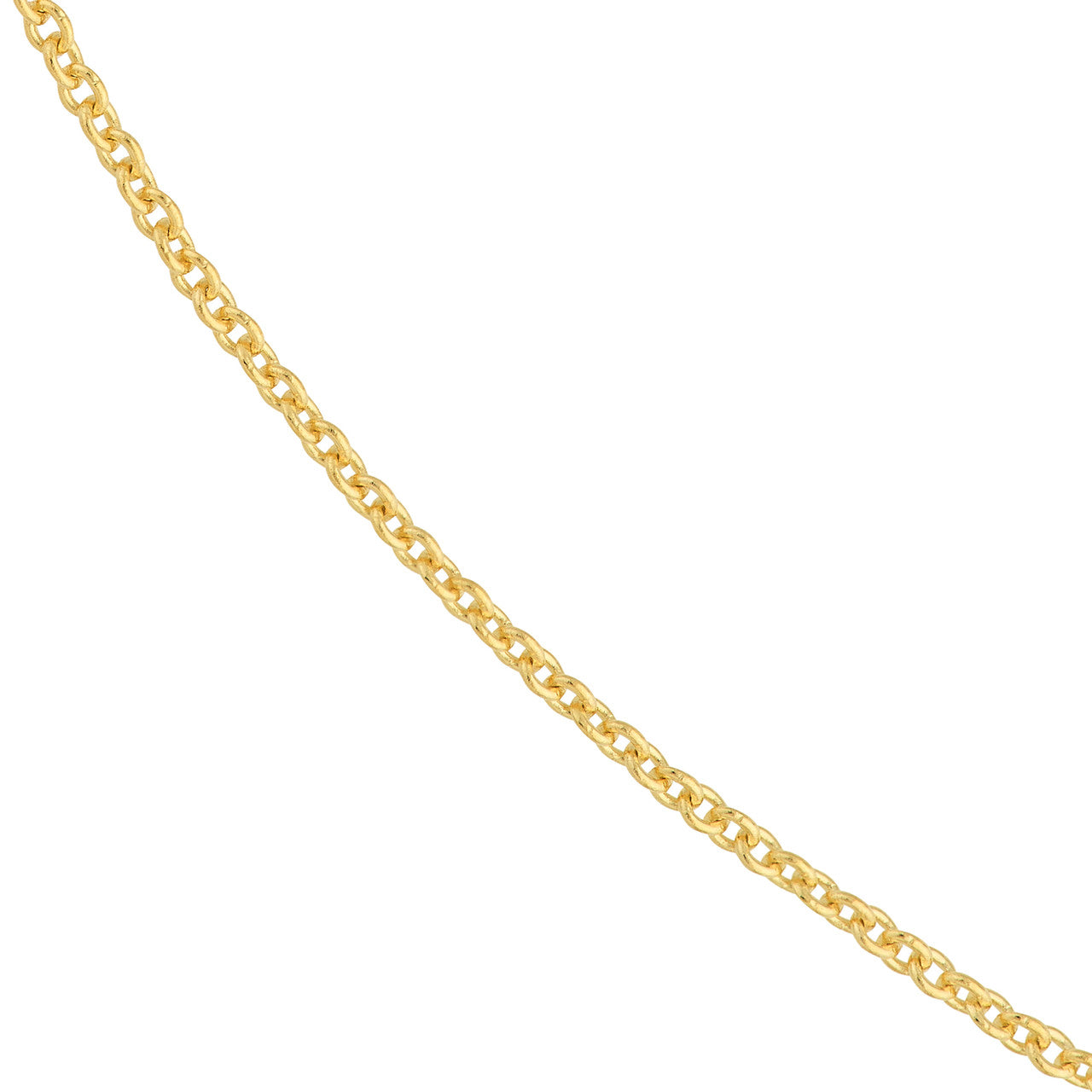 Close-up of classic cable chain links variant--Gold-fill variant--16in variant--18in variant--20in variant--14K-yellow-gold
