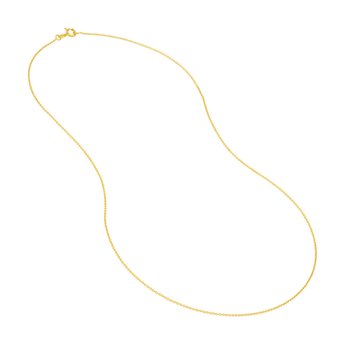 classic cable chain necklace in solid 14k yellow gold variant--14K-yellow-gold variant--16in variant--18in variant--20in