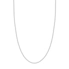 14K White 1.1 mm Rolo 20" Chain