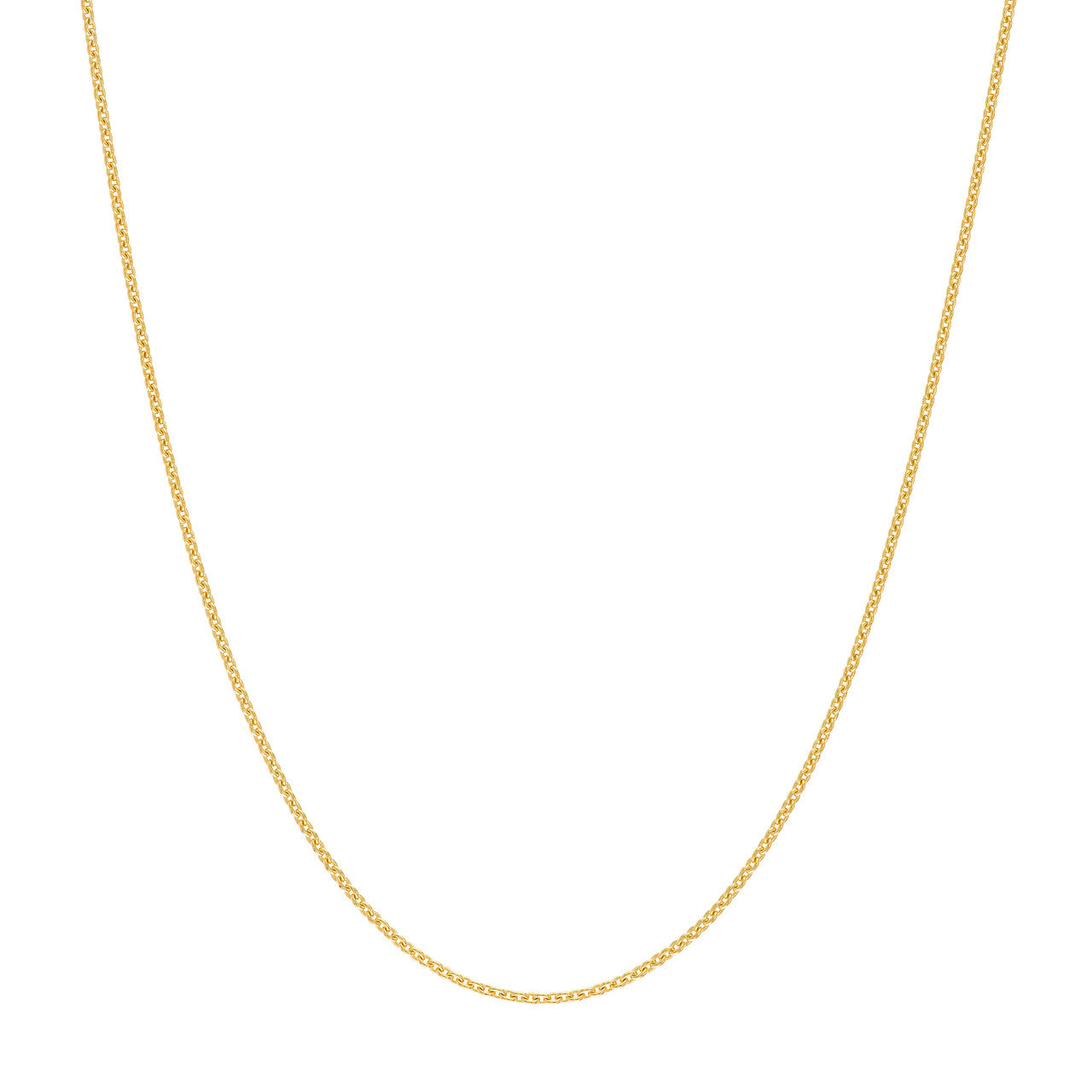 Classic cable chain necklace in gold-fill yellow gold variant--18K-yellow-gold variant--16in variant--18in