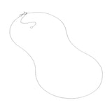 Tiny cable chain in 14K gold, showing clasp variant--14K-white-gold variant--16-18in