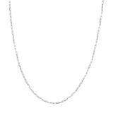 14K White 2.1 mm Paperclip-Style 24" Chain variant--Sterling-silver variant--16in variant--18in variant--20in variant--24in variant--14K-white-gold