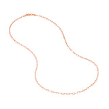 14k rose gold whisper paper clip chain layered look variant--14K-rose-gold variant--16in variant--18in variant--20in variant--24in