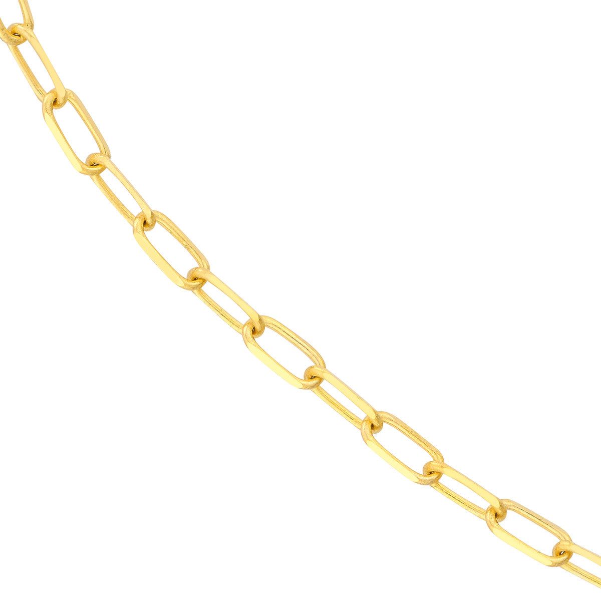 gold fill paper clip chain close up detail yellow gold variant--Gold-fill variant--16in variant--18in variant--20in variant--24in variant--10K-yellow-gold variant--14K-yellow-gold variant--18K-yellow-gold
