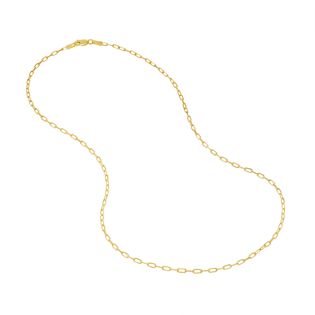 lightweight gold fill whisper paper clip chain yellow gold variant--Gold-fill variant--16in variant--18in variant--20in variant--24in variant--10K-yellow-gold variant--14K-yellow-gold variant--18K-yellow-gold