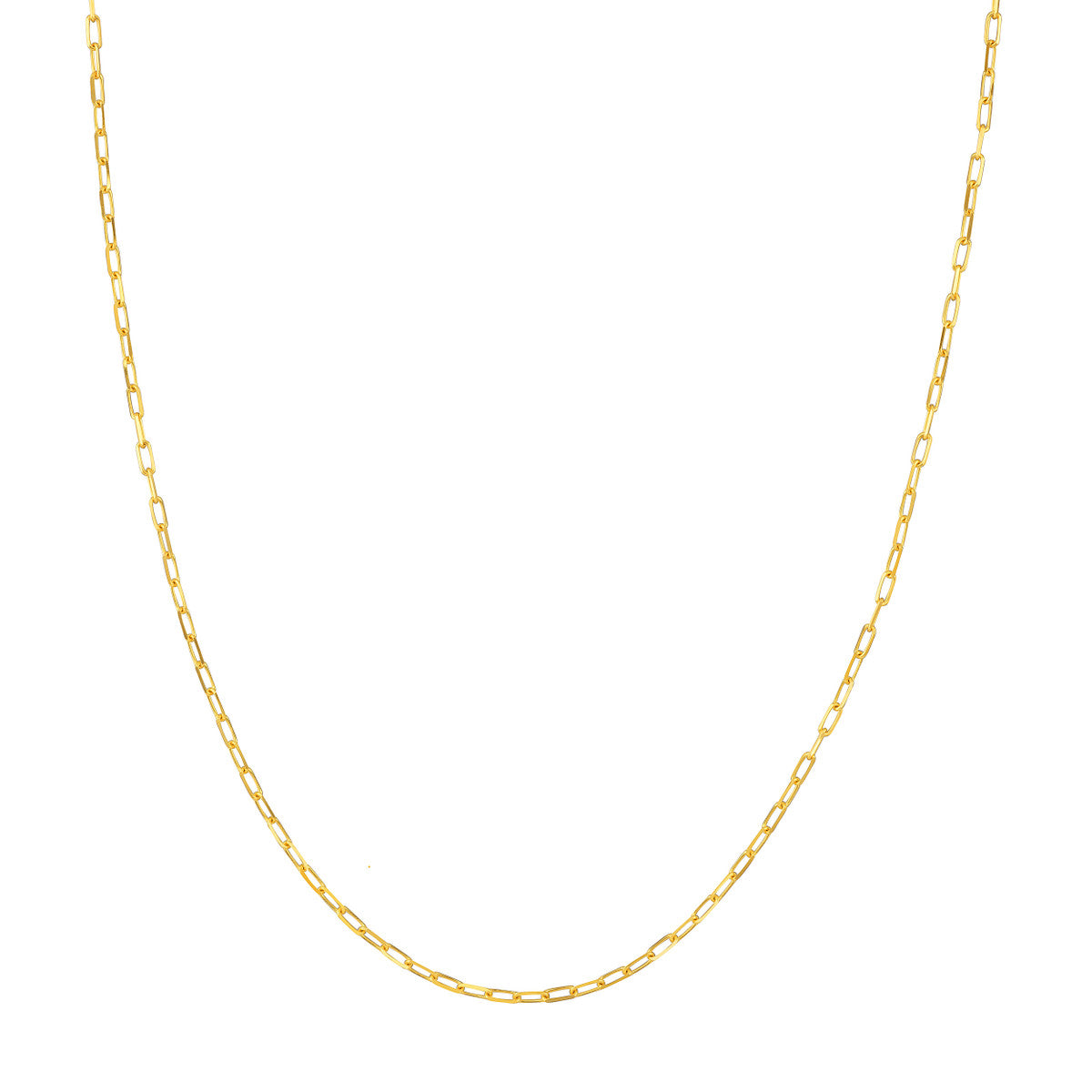 delicate gold fill paper clip chain minimalist style yellow gold variant--Gold-fill variant--16in variant--18in variant--20in variant--24in variant--10K-yellow-gold variant--14K-yellow-gold variant--18K-yellow-gold