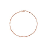 Mirror chain, alternate product view.5in.5in variant--14K-rose-gold variant--7.5in