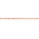 Mirror chain in gold, final product angle.5in.5in variant--14K-rose-gold variant--7.5in