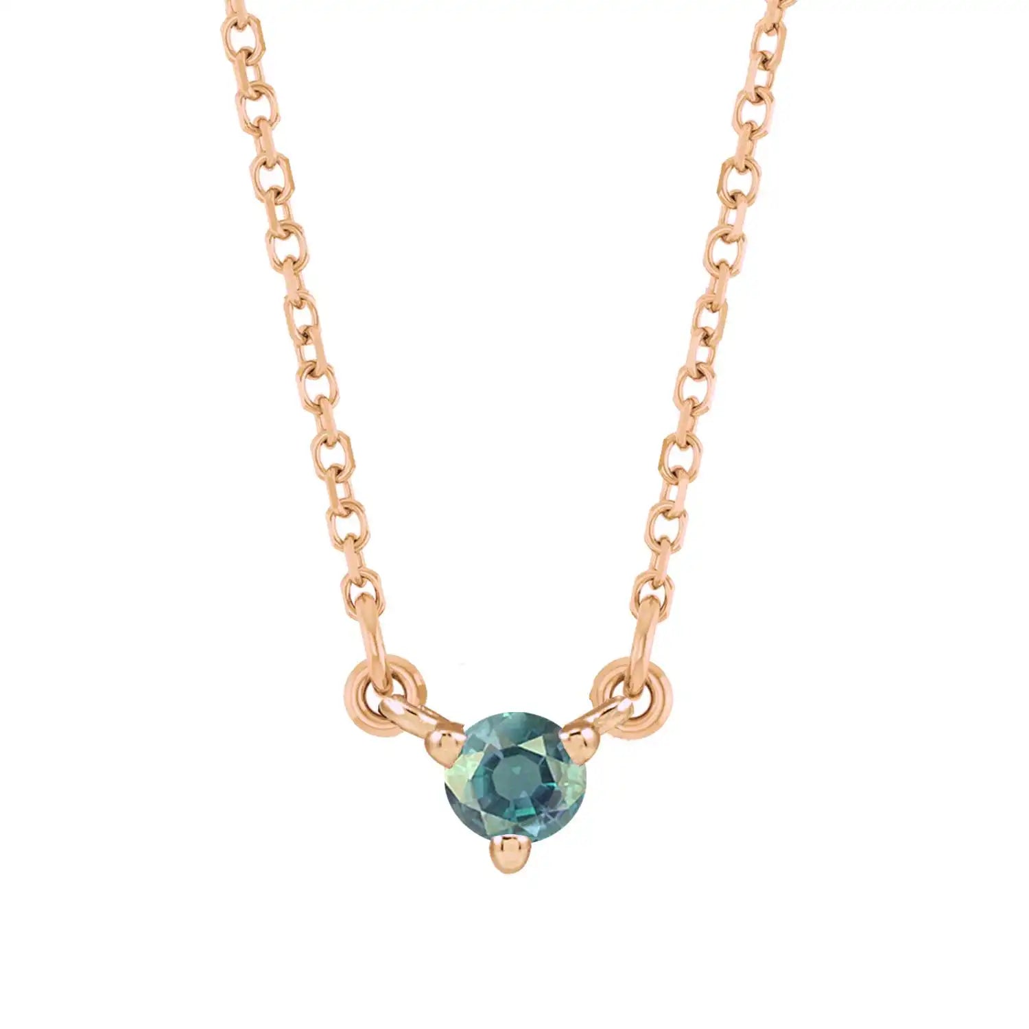 14K rose gold-Alexandrite-Solitaire-Necklace-Lovely-Birthstone-Necklace variant--Alexandrite variant--14K-rose-gold