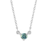 Sterling silver Alexandrite-Solitaire-Necklace-Lovely-Birthstone-Necklace variant--Alexandrite variant--Sterling-silver