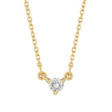 Dainty birthstone pendant for graduation in recycled 14K yellow gold variant--Diamond variant--14K-yellow-gold