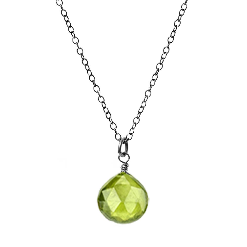 Peridot gemstone necklace discount