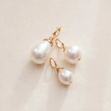 6mm pearl drop charm designed in gold-fill, perfect for custom jewelry creation.
