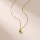 Peridot birthstone necklace, a meaningful zodiac piece for birthday gifting