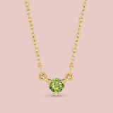 Mini peridot necklace in 14K gold variant--14K-rose-gold, variant--14K-yellow-gold, variant--14K-white-gold, variant--Sterling-silver